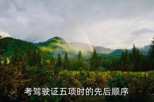 學(xué)駕駛五項(xiàng)進(jìn)度什么安排的，考駕駛證五項(xiàng)時(shí)的先后順序