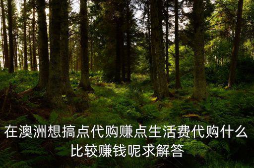 國(guó)外代購什么利潤(rùn)大，代購什么產(chǎn)品最賺錢
