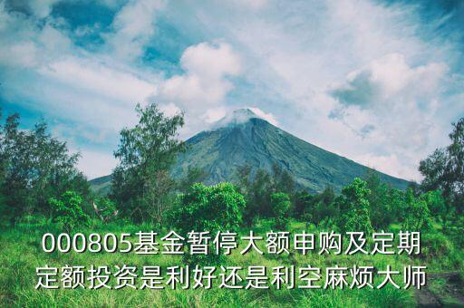 001815基金為什么暫停，001719基金為什么暫停申購