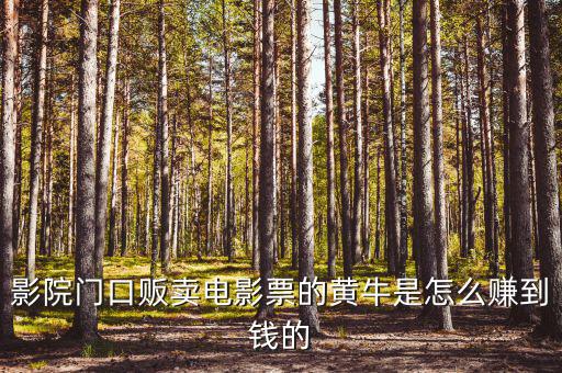商場門口收卡的黃牛為什么，影院門口販賣電影票的黃牛是怎么賺到錢的