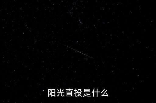 什么是陽(yáng)光直投，陽(yáng)光直投是什么