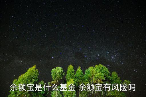 余額寶投資的是什么基金，余額寶是哪家基金管理公司