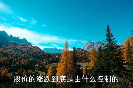 是什么控制了中國(guó)股市，是什么在操縱股市的大盤