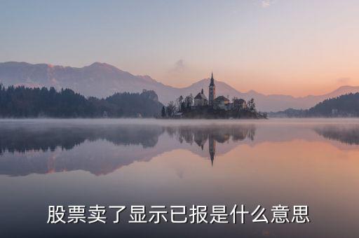 股票已報(bào)是什么意思，買入股票已報(bào)是什么意思