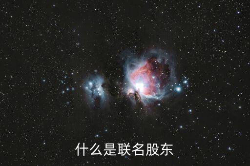 什么是聯(lián)席股東，什么是股東