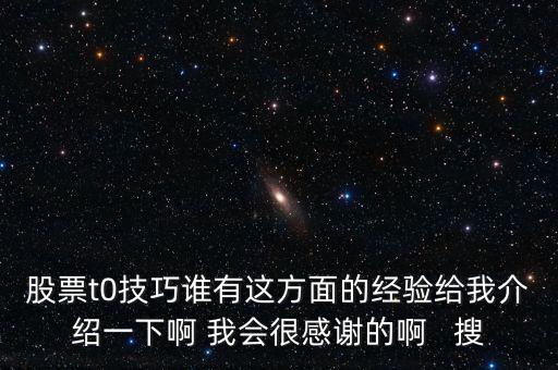 1操0的有什么技巧，股票t0技巧誰有這方面的經(jīng)驗給我介紹一下啊 我會很感謝的啊   搜