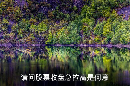 股票收盤拉漲什么意思，收盤上漲是什么意思