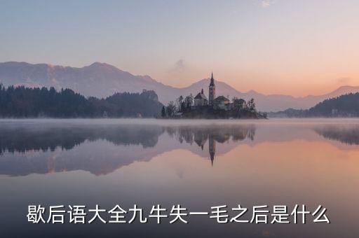 九牛失一毛的下預(yù)示什么，九牛失一毛