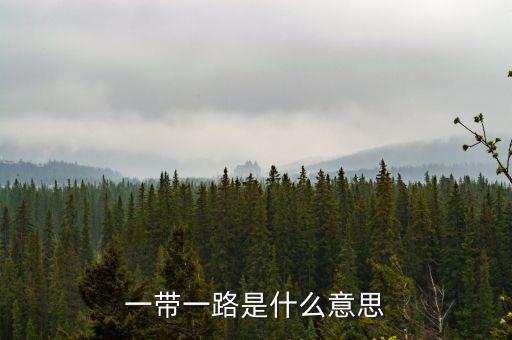 一帶一路指什么，一帶一路指什么意思