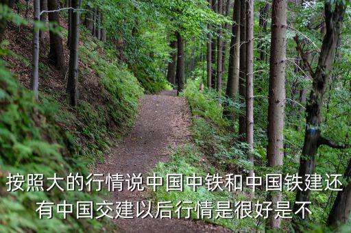 中國鐵建什么時候復(fù)牌，按照大的行情說中國中鐵和中國鐵建還有中國交建以后行情是很好是不