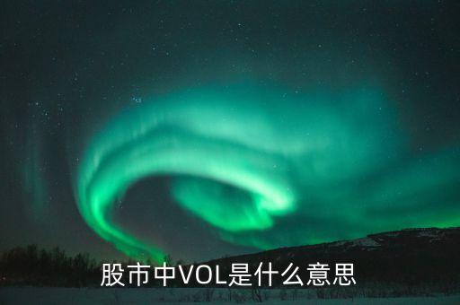 股票vol什么意思，vol股市中代表什么
