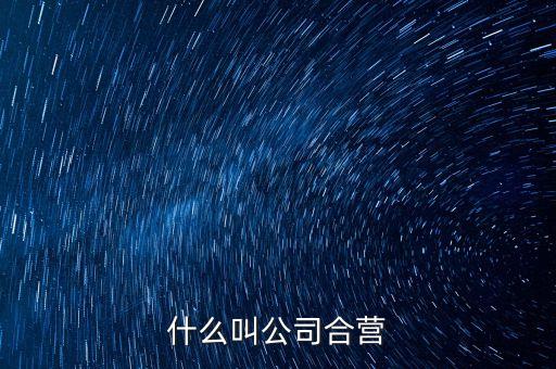 什么是合營公司，合營公司和聯(lián)營公司的區(qū)別還有子公司