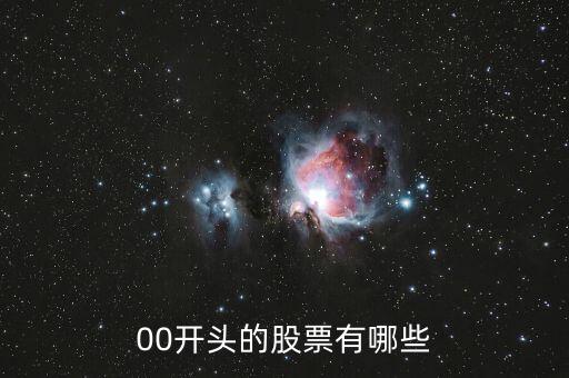 00打頭的是什么股票，00開頭的是什么股票