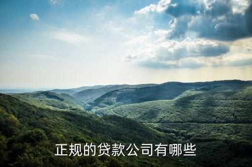 有什么貸款公司，現(xiàn)在常見的貸款公司有哪些