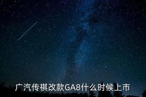 廣汽傳祺ga8什么時候上市，2021款傳祺GS8什么時候上市啊