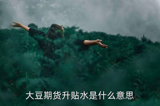大豆升貼水是什么意思，大豆期貨升貼水是什么意思