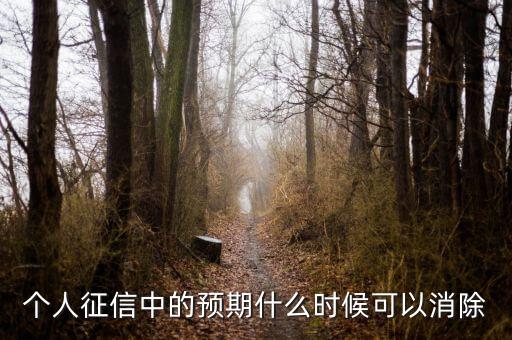 中國正信什么時(shí)候分紅，個(gè)人征信中的預(yù)期什么時(shí)候可以消除
