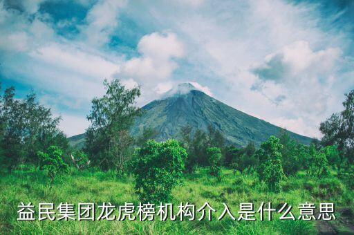 益民集團(tuán)龍虎榜機構(gòu)介入是什么意思