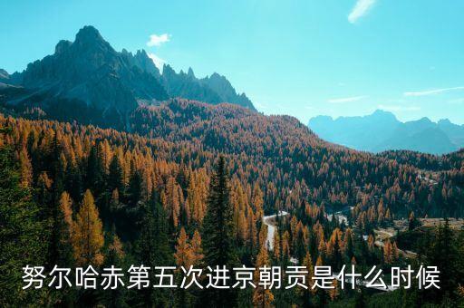 黃金1601是什么意思，努爾哈赤第五次進(jìn)京朝貢是什么時候