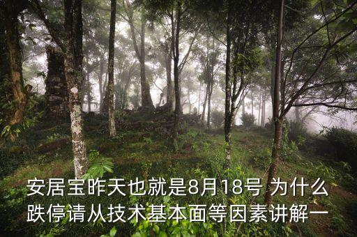 安居寶為什么虧損，安居寶昨天也就是8月18號 為什么跌停請從技術(shù)基本面等因素講解一