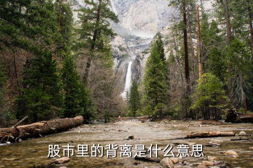 股市什么叫背離，在股市中什么是背離