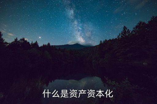 國有資產(chǎn)資本化是什么，資產(chǎn)資本化是什么意思