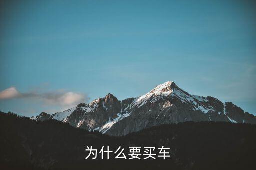 小家庭為什么要買車，為什么要買車