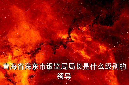 保監(jiān)會主席什么級別，青海省海東市銀監(jiān)局局長是什么級別的領(lǐng)導(dǎo)