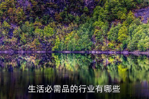 什么行業(yè)是生活必需品，那種賣東西 酒 煙 生活必須品的是什么類型的工作