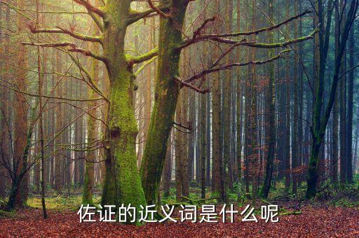 佐證的近義詞是什么，佐證的近義詞 拜托拜托