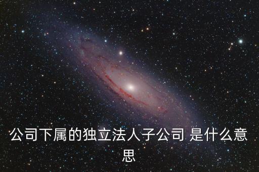 下屬子公司是什么意思，母公司集團(tuán)公司是有限責(zé)任公司下屬子公司有的是有限責(zé)任公