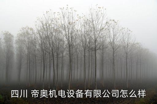 四川 帝奧機電設備有限公司怎么樣
