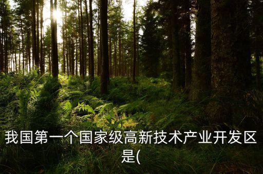 我國第一個(gè)國家級(jí)高新技術(shù)產(chǎn)業(yè)開發(fā)區(qū)是(