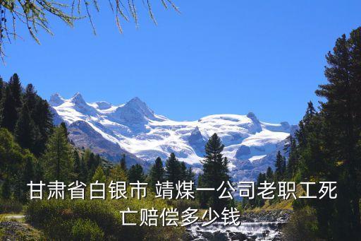  甘肅省白銀市 靖煤一公司老職工死亡賠償多少錢(qián)