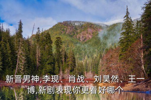 新晉男神,李現(xiàn)、肖戰(zhàn)、劉昊然、王一博,新劇表現(xiàn)你更看好哪個