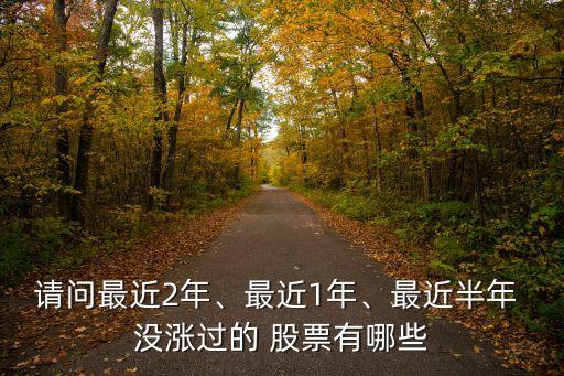請(qǐng)問最近2年、最近1年、最近半年 沒漲過的 股票有哪些