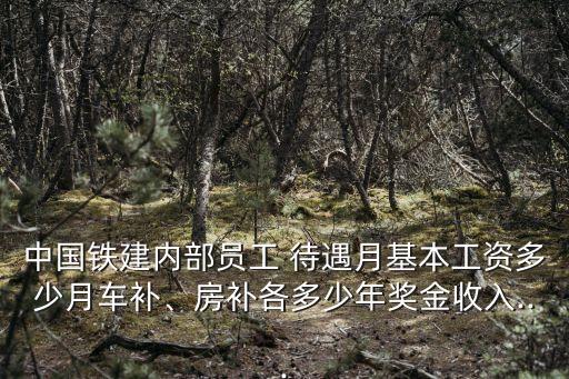 中國(guó)鐵建內(nèi)部員工 待遇月基本工資多少月車補(bǔ)、房補(bǔ)各多少年獎(jiǎng)金收入...