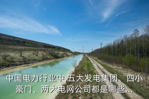 中國電力行業(yè)中,五大發(fā)電集團、四小豪門、兩大電網(wǎng)公司都是哪些...