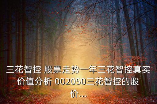 三花智控 股票走勢一年三花智控真實(shí)價值分析 002050三花智控的股價...