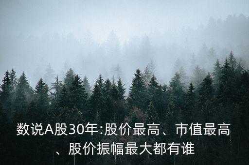 數(shù)說(shuō)A股30年:股價(jià)最高、市值最高、股價(jià)振幅最大都有誰(shuí)