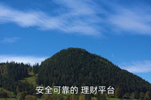 安全可靠的 理財(cái)平臺