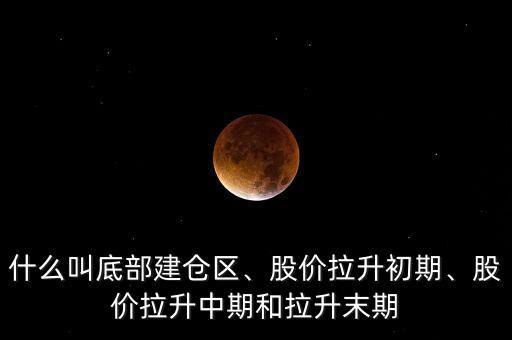 什么叫底部建倉(cāng)區(qū)、股價(jià)拉升初期、股價(jià)拉升中期和拉升末期