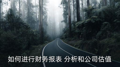 如何進(jìn)行財(cái)務(wù)報表 分析和公司估值