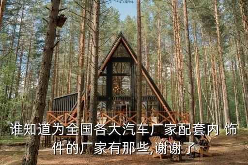 誰(shuí)知道為全國(guó)各大汽車(chē)廠家配套內(nèi) 飾件的廠家有那些,謝謝了