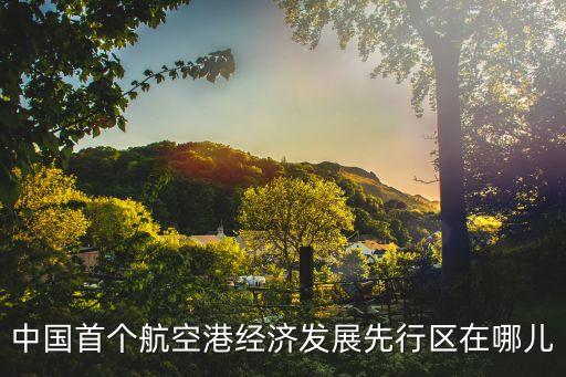 中國首個航空港經(jīng)濟(jì)發(fā)展先行區(qū)在哪兒