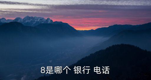 8是哪個(gè) 銀行 電話(huà)