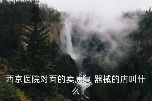 西京醫(yī)院對(duì)面的賣康復(fù) 器械的店叫什么