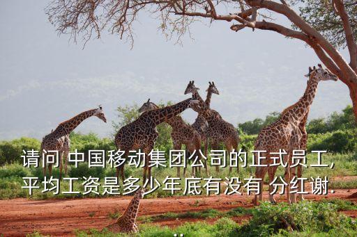 請(qǐng)問 中國移動(dòng)集團(tuán)公司的正式員工,平均工資是多少年底有沒有 分紅謝...