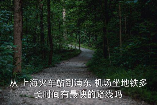 從 上?；疖囌镜狡謻| 機(jī)場坐地鐵多長時(shí)間有最快的路線嗎