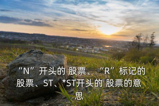 “N”開頭的 股票、“R”標記的 股票、ST、*ST開頭的 股票的意思